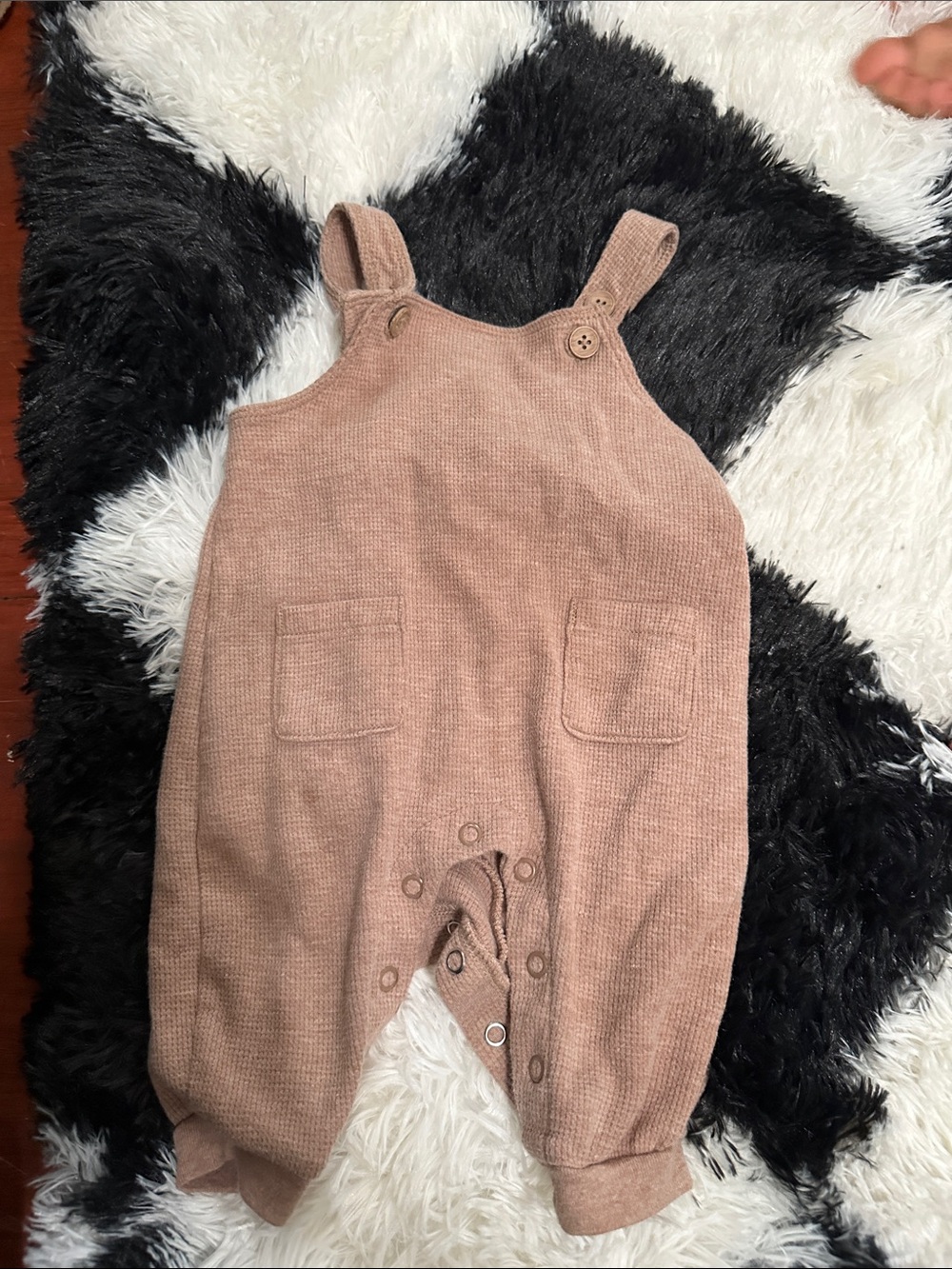 Carter's Knit One-Piece Romper in Dusty Rose